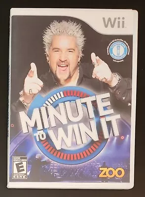 Minute To Win It (Nintendo Wii 2010) U Game CIB Complete Tested Vintage Show • $4.97