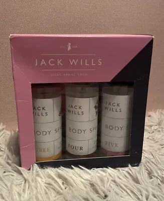 Jack Wills Body Spray Trio Set Boxed NEW DISCONTINUED 3 X120ml • £25