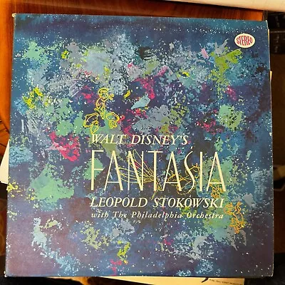 Vintage Walt Disney's Fantasia - Buena Vista Label - 3 RECORD SET.  NM Condition • $15
