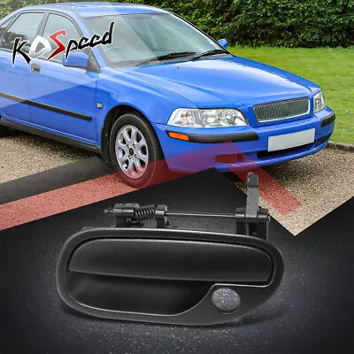 Black Textured Front Left Driver Side Door Pull Handle For 00-03 Volvo S40 V40 • $25.98