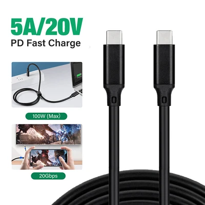 $9.99 • Buy Type C USB-C To USB C Cable PD Charger Fast Charging Cord For Macbook Samsung