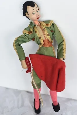 9  Roldan Klumpe Cloth Spanish MATADOR Doll Figure (P) • $22