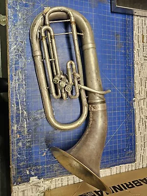 Vintage Baritone Tuba Musical Instrument - For Restoration • $299.97