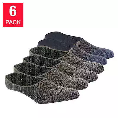 6 Pairs Men's Cushioned No Show Socks Weatherproof Non-slip Liners BRAND NEW • $9.95