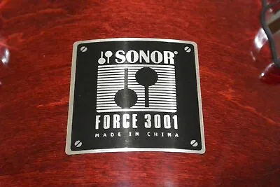 ADD This SONOR FORCE 3001 RED LACQUER 13  TOM To YOUR DRUM SET TODAY! LOT J191 • $170.95