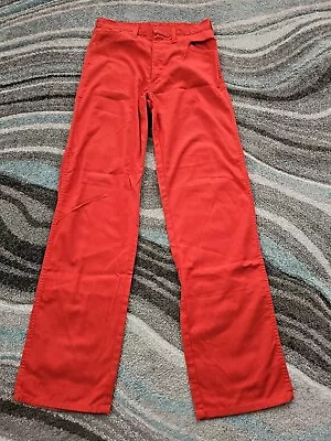 Vintage 70s Dickies Pants Mens 30 X 32 Red Workwear  • $29.94