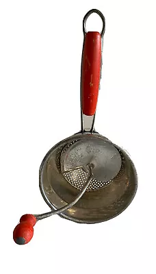 Vintage Foley Food Mill / Ricer / Masher With Red Wood Handles • $17.99