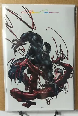 Venom 27 Virgin Black Flag Comics Variant Infinity Signed By Clayton Crain COA • $89.99
