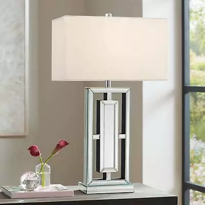 360 Lighting 29  High Rectangular Modern Mirrored Table Lamp • $129.99