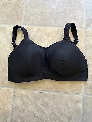 Panache Sports Bra Black 38DD Gym Active  • £2