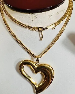 K18 Japan Gold 12 Cut Kihei Chain Heart Necklace 60cm 24” Long 3.5mm 19.4g • $3508.80