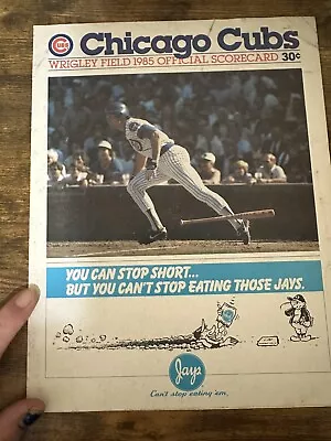 Chicago Cubs Scorecard 1985 Vs New York Mets • $3.99