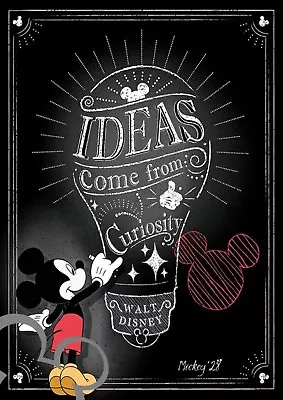 Disney Mickey Mouse Art Print A4 Poster Picture Nursery Bedroom Gift Baby • £4