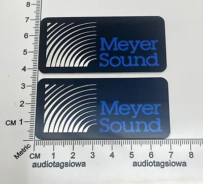 Meyer Sound Speaker Grill Badges Pair Custom Made Aluminum • $9.95