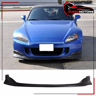 Fits 04-09 Honda S2000 AP2 AMS Style Front Bumper Lip Lower Spoiler Unpainted PU • $65.54