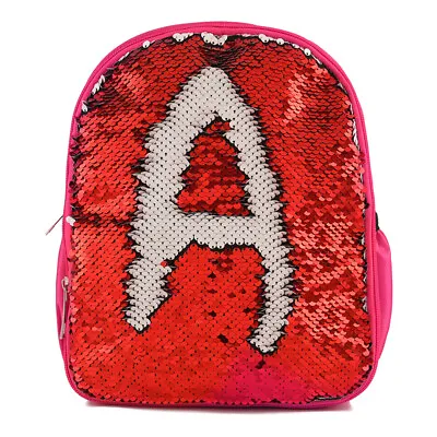 DIY Customize Sequin Print Bag Girls/Kids Backpack - Small Size/Rose Red • $31.02