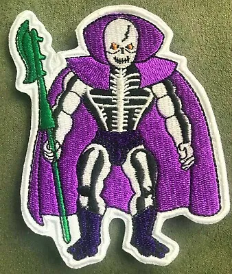 MASTERS Of The UNIVERSE Embroidered Figure Patch SCARE GLOW Action Motu Skeletor • $11