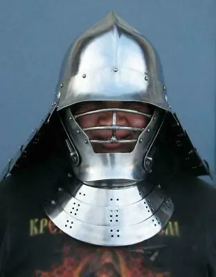 Working Medieval Japanese Armor SCA Samurai Warrior Helmet In 16Ga Steel Style  • $593.63