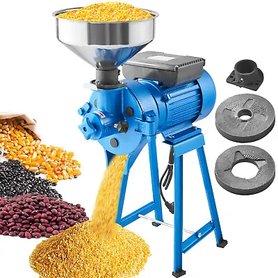 VEVOR 1500W 110V Electric Grain Grinder Corn Wheat Flour Cereal Mill Wet & Dry • $188.99