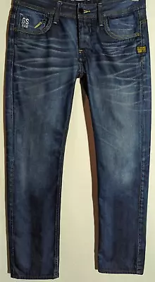 Men's G-Star Raw Attacc Low Straight Blue Jeans Size 33  Leg 30  • $39.95