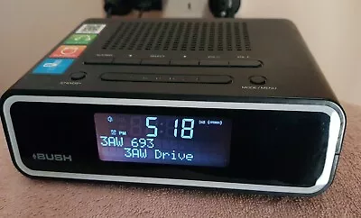Bush Horizon DAB+ FM Dual Alarm Digital Clock Radio With 3.5mm Headphone Jack • $47