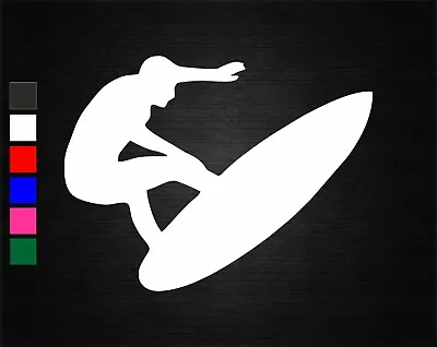 £1.19 • Buy Surfer Surfing Vinyl Decal Sticker Car/van/wall/laptop/tablet/window 6 Colours