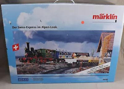 Marklin 54101 Maxi Der Swiss-Express Metal 1 Gauge Train Set Engine Not Running • $325