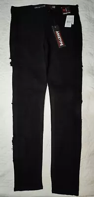 NWT Arketype Mens Sz 30/32 Black Distressed Jeans Stretch MSRP $59.99 • $28.49