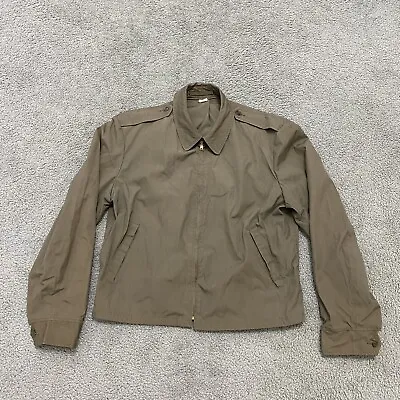 VTG 70s USMC Military Jacket Scovill Zip Saco  Uniforms Vietnam Size 42 • $85