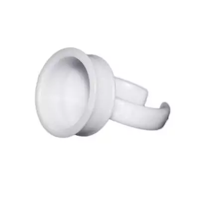 £4.99 • Buy 50 Pigment Rings Tattoo Ink Cups Makeup Ring Glue Holder Permanent Microblading