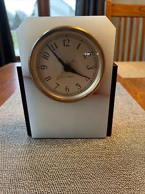 Vantage Seth Thomas Solid Marble Electric Clock. • $90