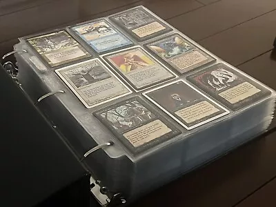 Old Vintage Magic The Gathering Collection Binder Alpha Mtg 1008 Card Lot ! • $405