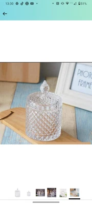 £5 • Buy HIGHKAS Decorative Candy Jar Candy Dish Candy Buffet Storage Container14x8 300ml
