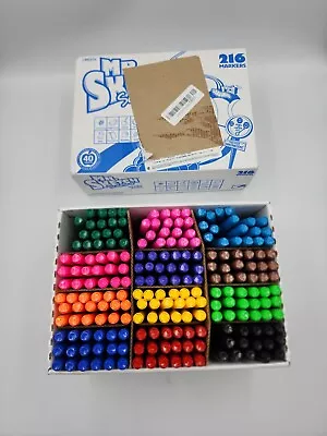 Mr. Sketch Scented Watercolor Markers Fine Tip 12 Colors 216 Set BAD BOX • $49.99