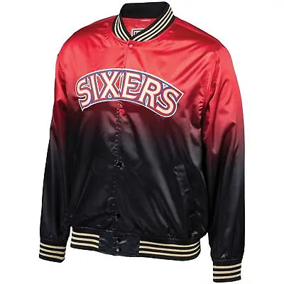 £69.99 • Buy New Men's Mitchell & Ness NBA Philadelphia 76ers Satin Varsity College Jacket