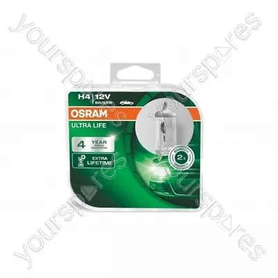 Osram Performance Bulbs - H4 12V 60/55W (472L) - Halogen Long Life P43t - ULTRA  • $15.93