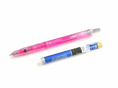 Zebra MAZ84 DelGuard System Mechanical Pencil 0.5mm Free Leads CLEAR PINK • $13.47