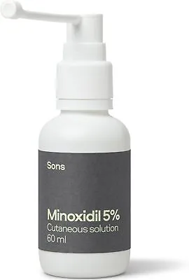 Sons Minoxidil 5% Cutaneous Solution Hair Regrowth & Thickener Formula For Ha... • £21.99