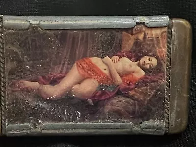 Advertising Saloon Brothel Nude Matchsafe • $580