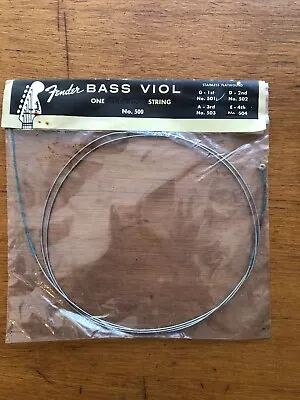 NOS VINTAGE FENDER FLATWOUND Double BASS G STRING TOP  .059 • $4