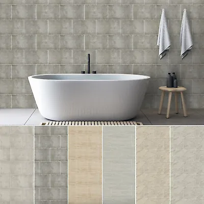 £1.99 • Buy Grey Bathroom 8mm Wall Panels PVC Cladding Shower Wet Wall Tile Marble Effect