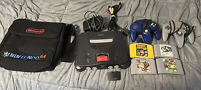 Nintendo 64 N64  Lot / Bundle + Games + Bag + Expansion Pak - Super Mario • $169