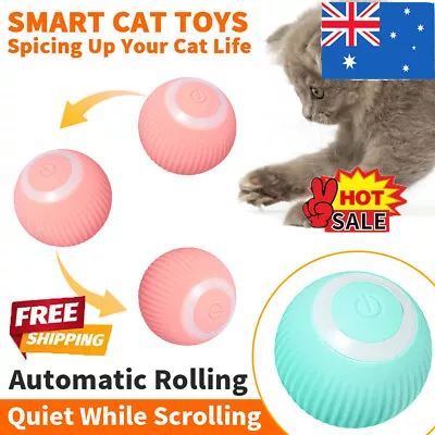 Power Ball 2.0 Cat Toy Automatic Rolling Cat Ball Smart Toy AU • $11.86