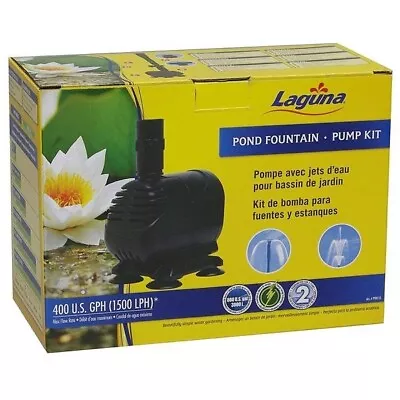 Laguna Pond Fountain Pump Kit 1500lph Adjustable Flow Control Fountain Display • £27.99