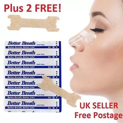 Nasal Strips Snoring Solution - Nasal Dilator For Anti Snoring - For Breathing • £0.99