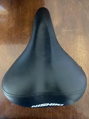 Nishiki Bicycle Saddle Bike Seat Cycling Black • $15.99