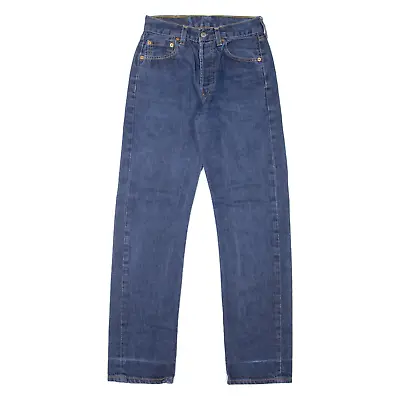 Vintage LEVI'S 501 Jeans Womens Blue Regular Straight 90s W24 L32 • £23.99