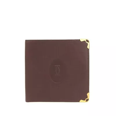 Must De Cartier Leather Bifold Wallet/9Y1388 • $1