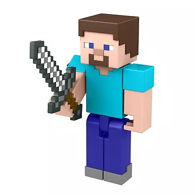 Mattel Minecraft Steve Action Figure 3.25-in • $15