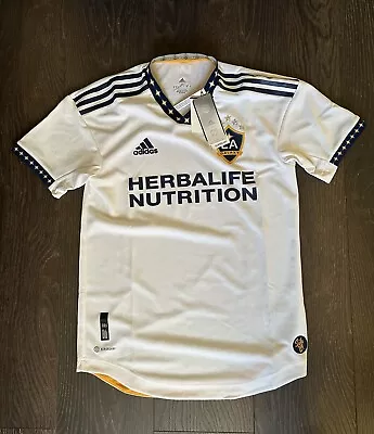 Adidas LA Galaxy 22/23 Home Authentic Jersey White H45430 Men’s Size Large NWT • $59.95